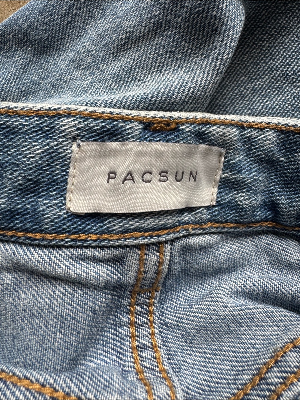 Pacific Sunwear 90’s Boyfriend Light Blue Denim Distressed Jeans  25 - Picture 9 of 12